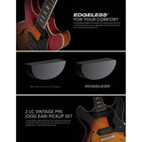 Sire Guitars H7VL/CS Linkshandige elektrische archtop gitaar met P90s cherry sunburst