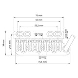 VegaTrem VT1-2 Ultra Tremolo Systeem - Twee Punten, RVS