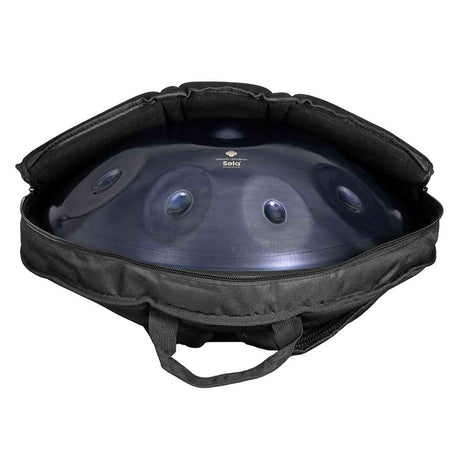Sela SE 220 Nitrided Steel Handpan D Kurd 440 Hz donkerblauw met gevoerde draagtas