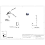 Hipshot HS6B1MOOB Half Moon Stemknop voor Gitaarmechaniek Black, per stuk
