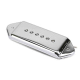 Roswell RP-P90DCRN P90 Single Coil Pickup For Arched Top Guitars - Alnico 5 staafmagneten, hals, chroom