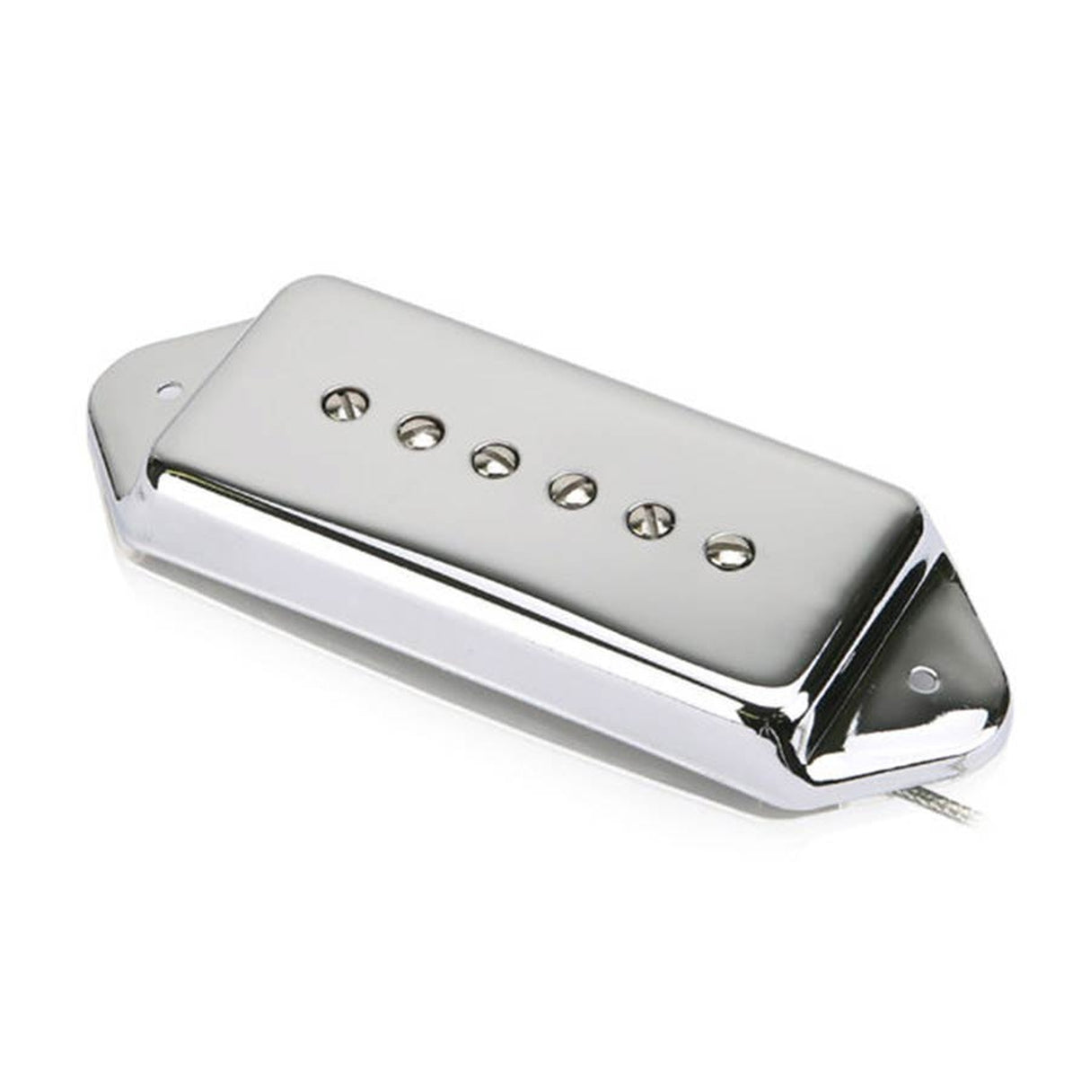 Roswell RP-P90DCRB P90 Single Coil Pickup For Arched Top Guitars - Alnico 5 staafmagneten, brug, chroom