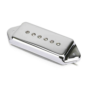 Roswell RP-P90DCRB P90 Single Coil Pickup For Arched Top Guitars - Alnico 5 staafmagneten, brug, chroom