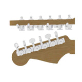 Hipshot HS6K1VEL0CS Vintage gitaar tuner upgrade kit, 6 inline Grip-Lock, closed chroom staggered