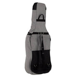 Boston CT-112-GR cello bag 1/2 light grey, 19 mm. padded, 2 straps, various pockets