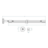 Boston TRD-440-W Double Action Truss Rod 440 mm Spoke Wheel voor Elektrische Gitaar