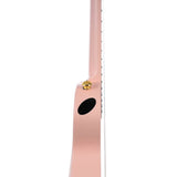 Cascha HH 2288 Roze Carbon Fiber concert ukulele met softcase