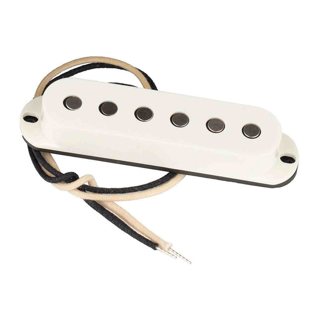 Lollar 10-203-112-14 Single Coil Pickup - "Vintage Blonde midden", flat poles, parchment