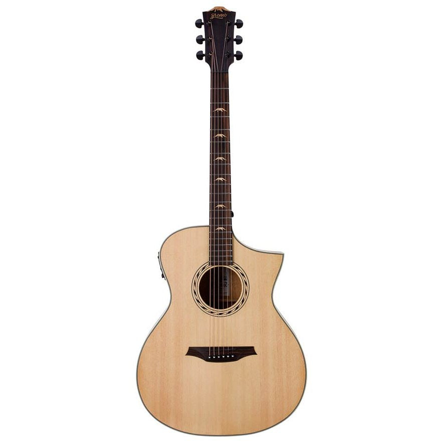 Bromo BAA4CE auditorium naturel semi akoestische western gitaar