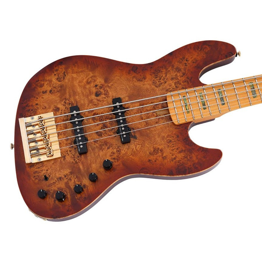 Sire V10 5/NTS Marcus Miller 5-snarige actieve basgitaar Natural Satin