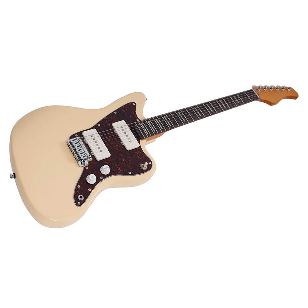Sire Guitars J3/VWH Mahonie elektrische gitaar J-stijl, vintage wit