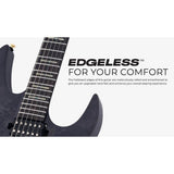 Sire Guitars X10/TBKS Alder + populieren burl neck-through elektrische gitaar, transparant zwart satijn, incl. gigbag
