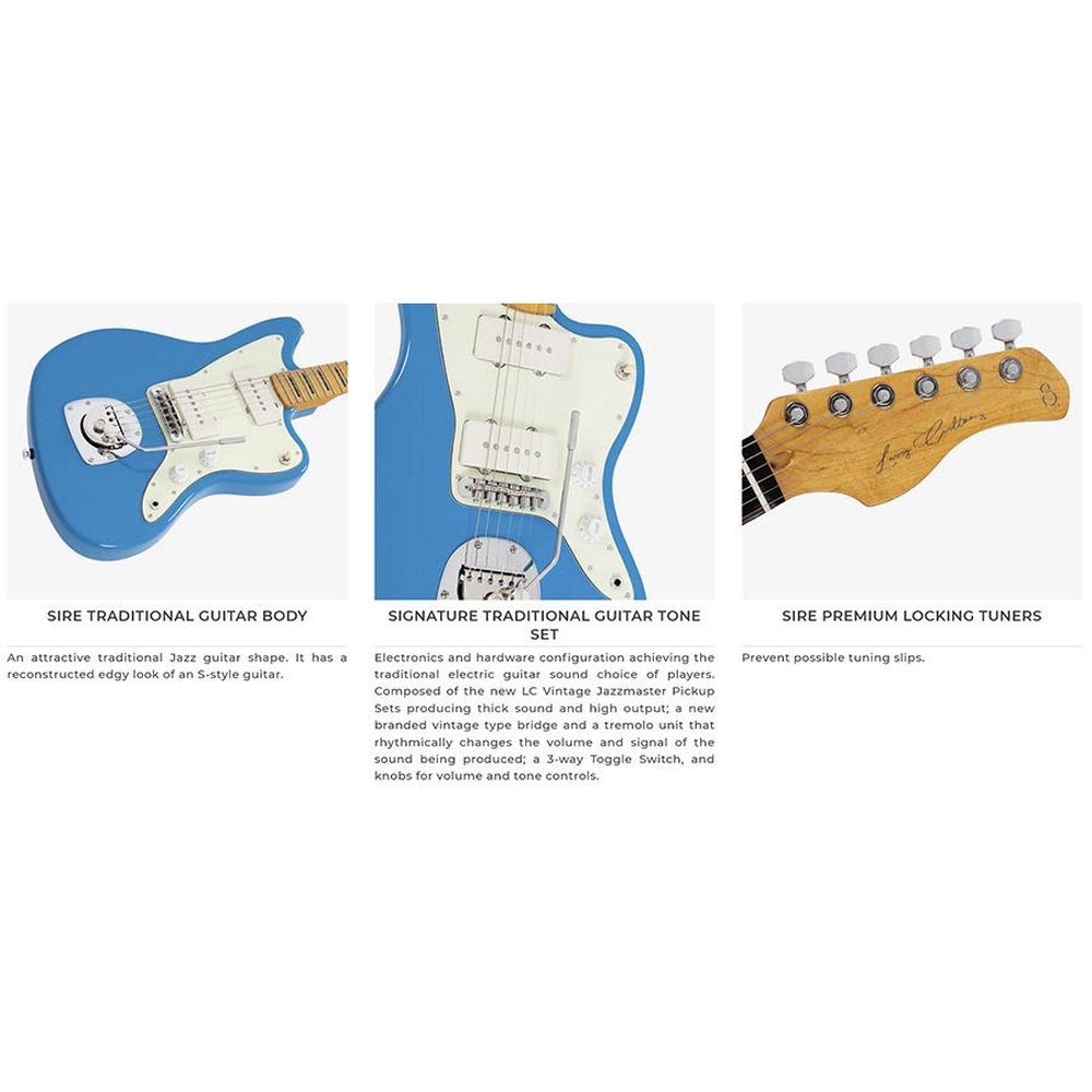 Sire Guitars J5/CGM Mahonie elektrische gitaar J-stijl, champagne goud metallic