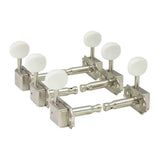 Hosco Japan H-20342NSVTR Stemmechanieken voor gitaar, 3xL + 3xR, Vintage Tone Revival Series, cream oval knop, nikkel