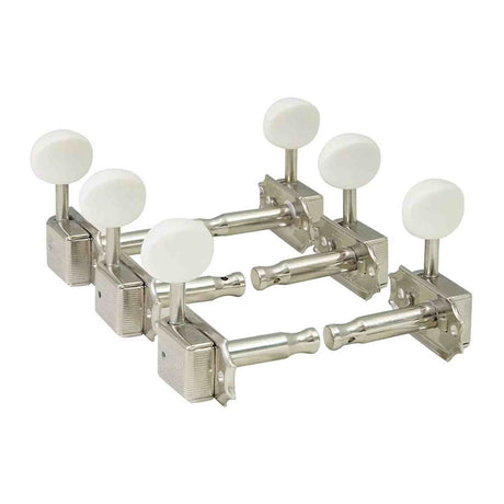 Hosco Japan H-20342NSVTR Stemmechanieken voor gitaar, 3xL + 3xR, Vintage Tone Revival Series, cream oval knop, nikkel