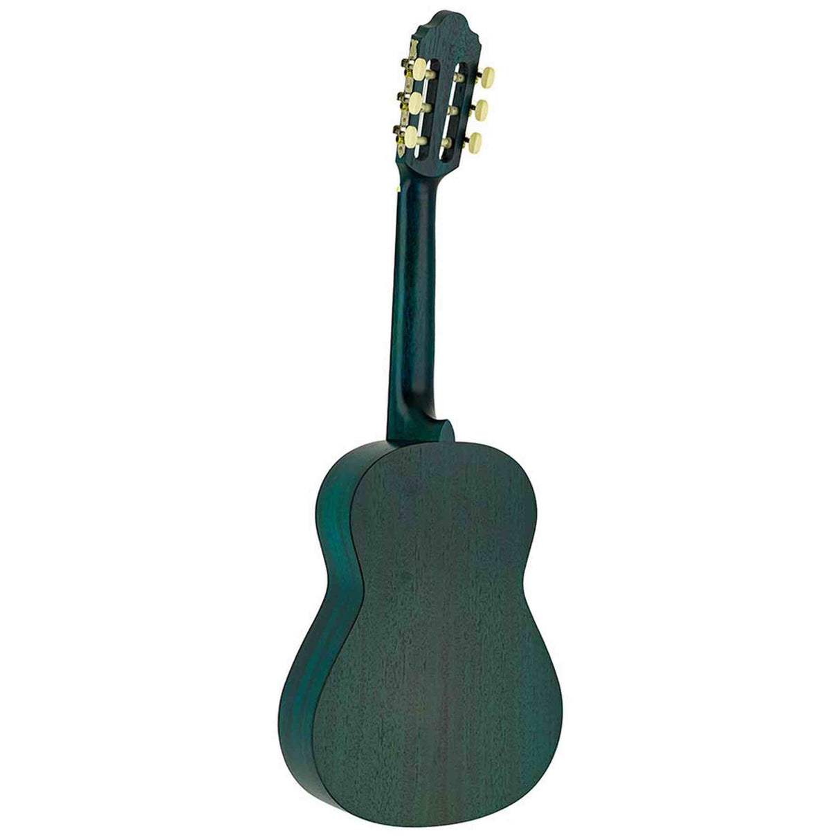 Valencia VC202TBU klassieke gitaar 1/2, sitka sparren top, nato zij- & achterblad, transparant blauwe finish