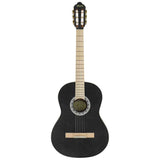 Valencia VC354HBK Klassieke Gitaar 4/4 – Sitka Spar & Mahonie, Zwart, Inclusief Tas, Standaard en Stemapparaat