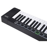 NUX NTK-61 midi keyboard met 61 aanslaggevoelige toetsen, drumpads, faders