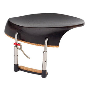 Teller CR-218E violin chinrest 'Teka'-model, ebony, made in Germany