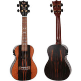 Flight DUC460 Amara EQ Elektrisch-Akoestische Concert Ukulele met Amara Body, Pickup en Aquila Super Nylgut Snaren