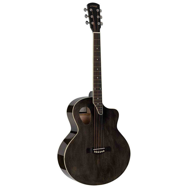 Nashville GOF-110-TBK Offset Soundhole Akoestische Gitaar Transparent Zwart
