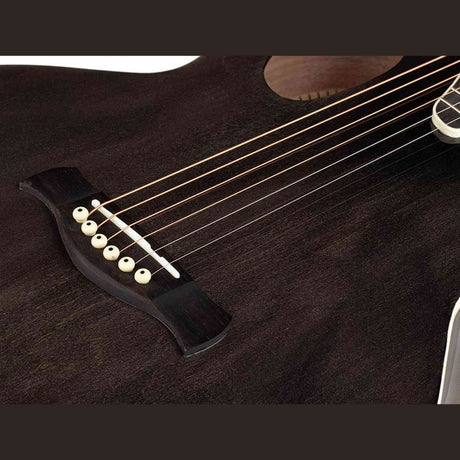 Nashville GOF-110-TBK Offset Soundhole Akoestische Gitaar Transparent Zwart