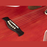 Nashville GOF-110-TRD Offset Soundhole Akoestische Gitaar Transparent Rode