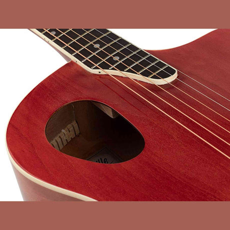 Nashville GOF-110-TRD Offset Soundhole Akoestische Gitaar Transparent Rode