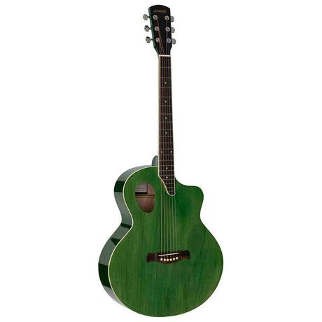 Nashville GOF-110-TGN Offset Soundhole Akoestische Gitaar Transparent Groene