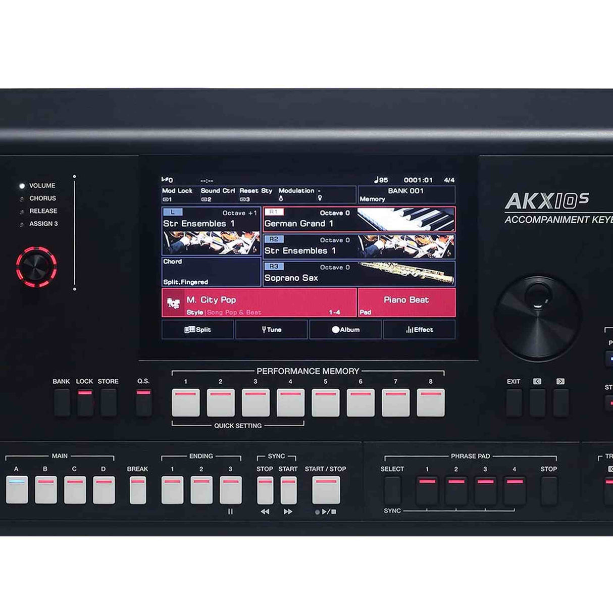 Medeli AKX10S Set – Workstation keyboard met 61 toetsen, 7” touchscreen, 4-way speakers, pedaal, standaard en kruk