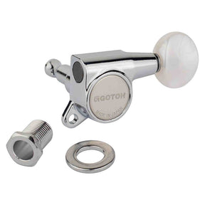 Gotoh GTH13990 SG381 stemmechanieken met Magnum Lock and 05PW knoppen, 6L, chroom