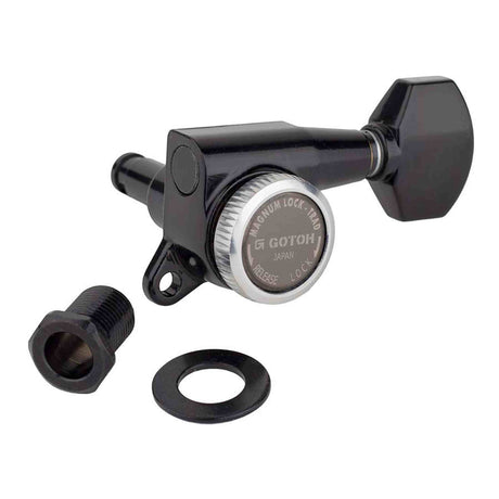 Gotoh GTH14106 SG381 stemmechanieken (posts 6xL) met Magnum Lock Trad and 07 knoppen, 6L, cosmo zwart