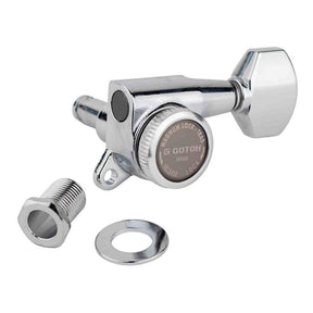 Gotoh GTH15345 SG381 stemmechanieken (posts 3xL 3xXL) met Magnum Lock Trad and 07 knoppen, 6R, chroom