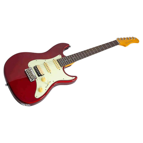 Sire S7N HSS/CAR Larry Carlton New Gen S-Style Elektrische Gitaar HSS Candy Apple Red met Locking Tuners