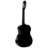 A. Martinez MTC-080/B 4/4 klassieke gitaar zwart met verstelbare truss rod