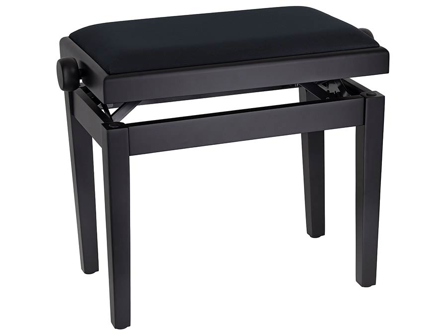 Boston PB10/1520 Pianobank, verstelbaar 48 tot 56 cm, zwart