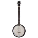 SX BJ566 6-Snarige Gitaarbanjo 11 Inch Aluminium Rim met Remo Fiberskyn Vel en Gigbag