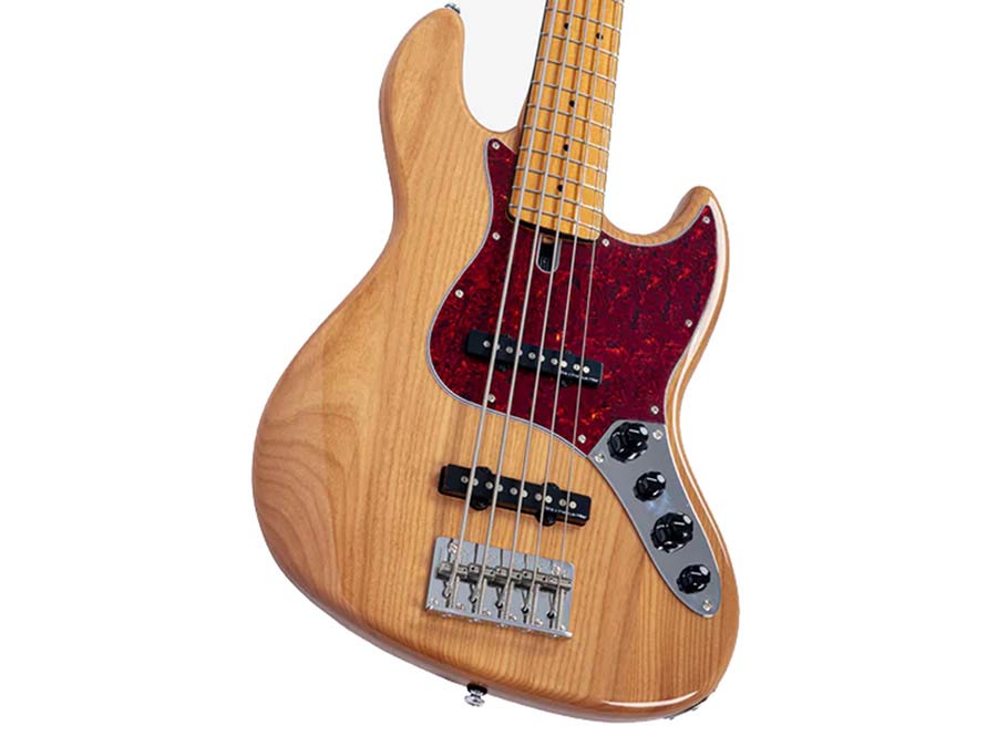 Sire V7VN A5/NT Marcus Miller 5-snarige Actieve Vintage Basgitaar Natural met Elzen Body en Heritage-3 Preamp