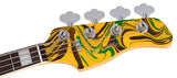 Sire V7N A4/YS Marcus Miller 4-snarige Actieve Basgitaar Matte Yellow Swirl met Elzen Body en Heritage-3 Preamp
