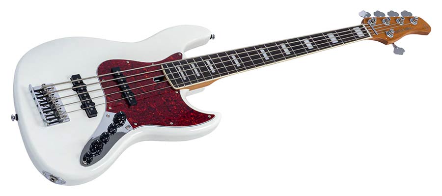Sire V7N A5/AWH Marcus Miller 5-snarige Actieve Basgitaar Antique White met Elzen Body en Heritage-3 Preamp