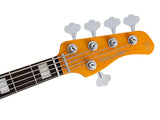 Sire V7N A5/MC Marcus Miller 5-snarige Actieve Basgitaar Mercury met Elzen Body en Heritage-3 Preamp