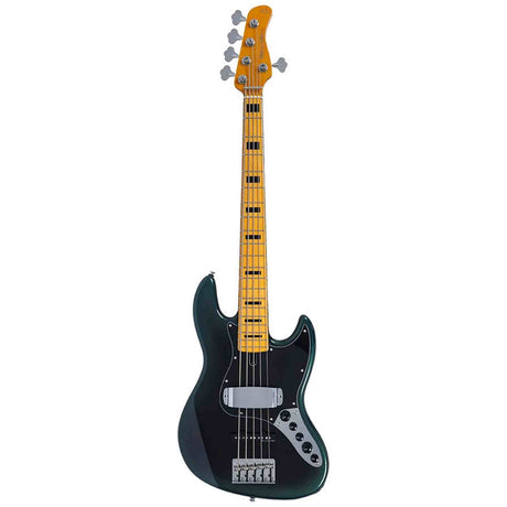 Sire V7N A5/DF Marcus Miller 5-snarige Actieve Basgitaar Dark Forest met Elzen Body en Heritage-3 Preamp