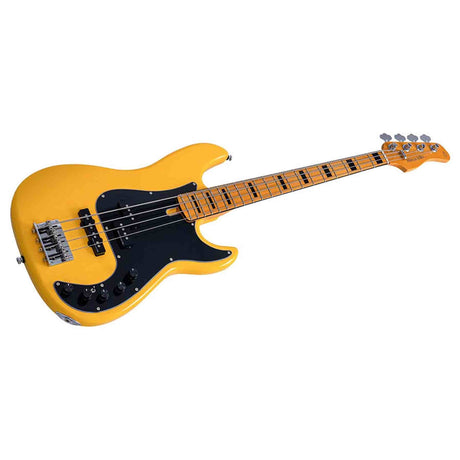 Sire P7N A4/SY Marcus Miller 4-snarige Actieve PJ Basgitaar Sunshine Yellow met Elzen Body en Heritage-3 Preamp