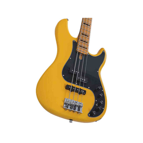 Sire P7N A4/SY Marcus Miller 4-snarige Actieve PJ Basgitaar Sunshine Yellow met Elzen Body en Heritage-3 Preamp