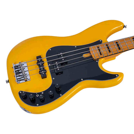 Sire P7N A4/SY Marcus Miller 4-snarige Actieve PJ Basgitaar Sunshine Yellow met Elzen Body en Heritage-3 Preamp