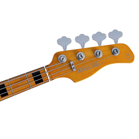 Sire P7N A4/SY Marcus Miller 4-snarige Actieve PJ Basgitaar Sunshine Yellow met Elzen Body en Heritage-3 Preamp