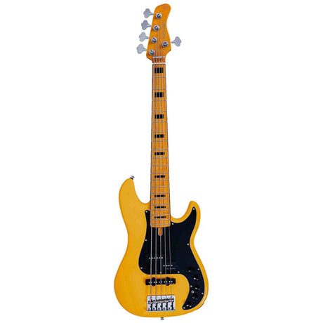 Sire P7N A5/SY Marcus Miller 5-snarige Actieve PJ Basgitaar Sunshine Yellow met Elzen Body en Heritage-3 Preamp