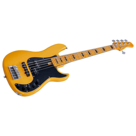 Sire P7N A5/SY Marcus Miller 5-snarige Actieve PJ Basgitaar Sunshine Yellow met Elzen Body en Heritage-3 Preamp