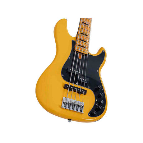 Sire P7N A5/SY Marcus Miller 5-snarige Actieve PJ Basgitaar Sunshine Yellow met Elzen Body en Heritage-3 Preamp