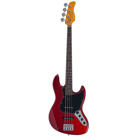 Sire V3N 4/CAR Marcus Miller 4-snarige Actieve Jazz Bas Candy Apple Red met 2-Bands Preamp